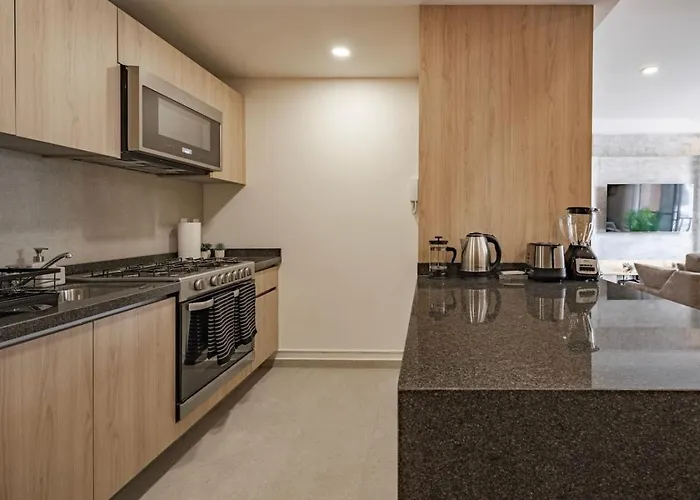 Radiant 2br 2ba, Ac, Pool, Jacuzzi, Gym & Roof Garden Apartment Mexiko-Stadt