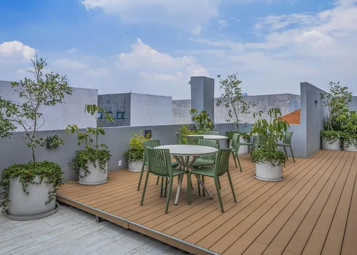Radiant 2br 2ba, Ac, Pool, Jacuzzi, Gym & Roof Garden Mexiko-Stadt